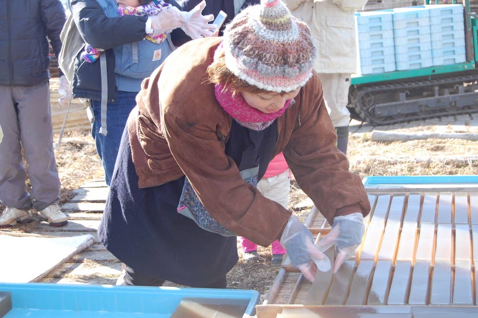 天だしなど季節の寒天製造体験