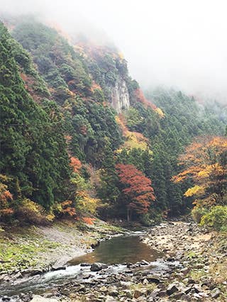 香落渓の紅葉