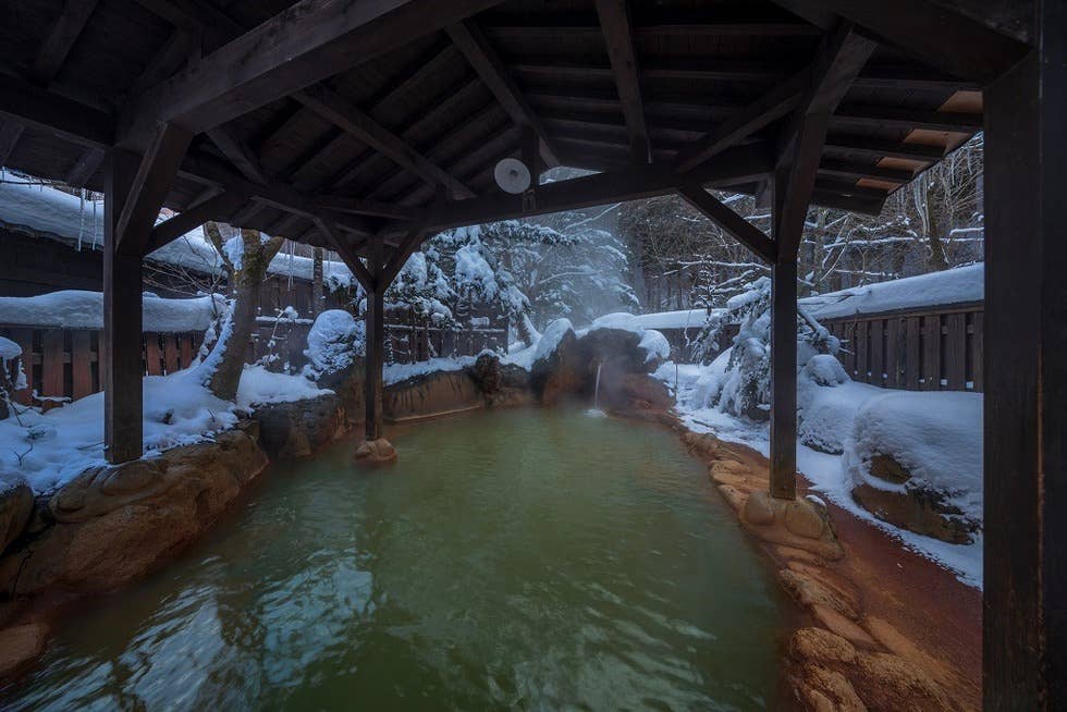 平湯の湯冬