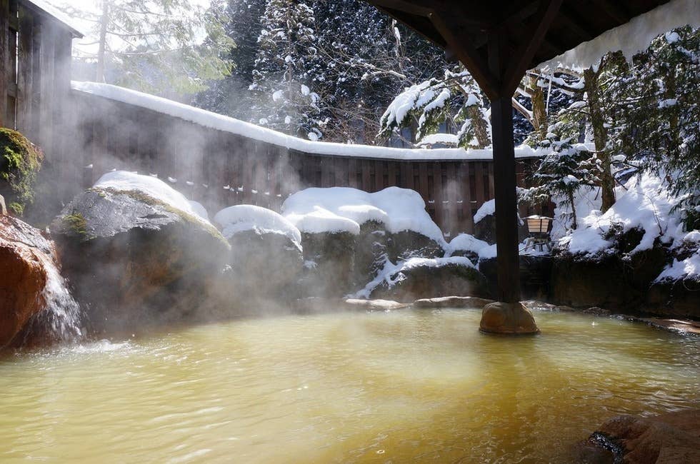 平湯の湯冬