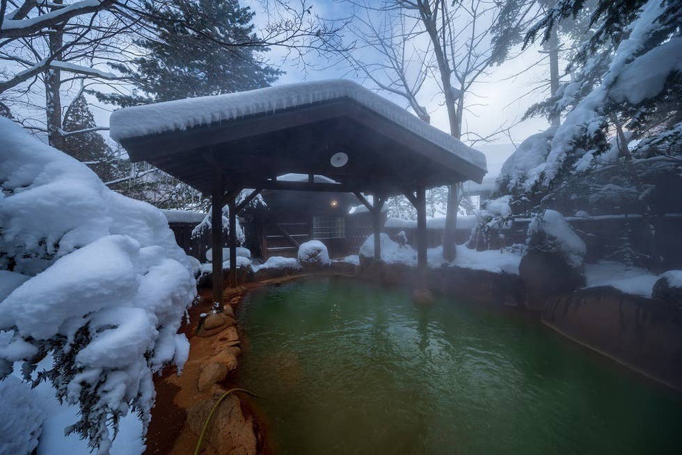 平湯の湯冬