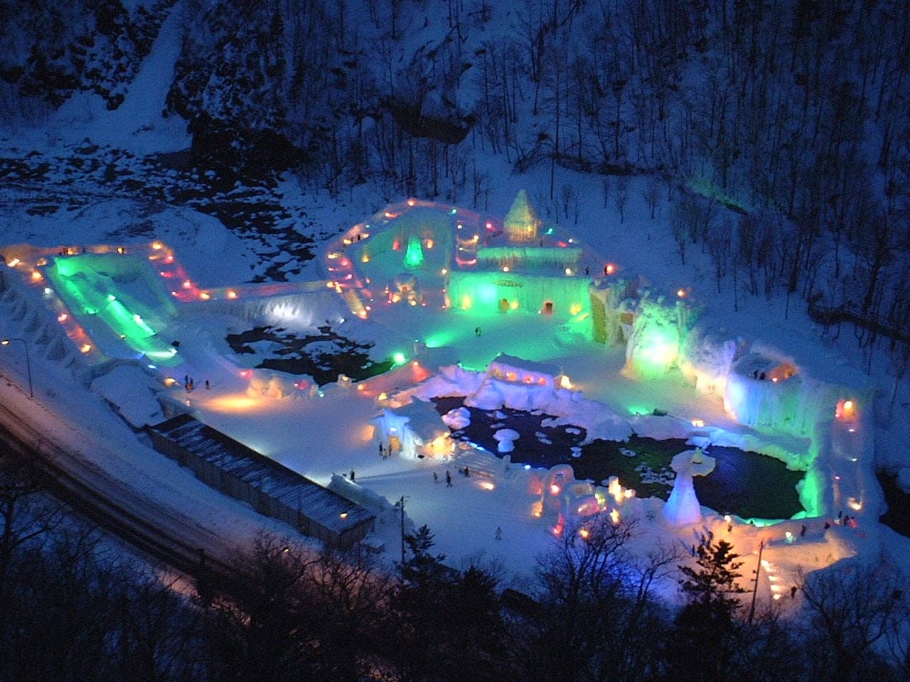 層雲峡温泉　氷瀑まつり