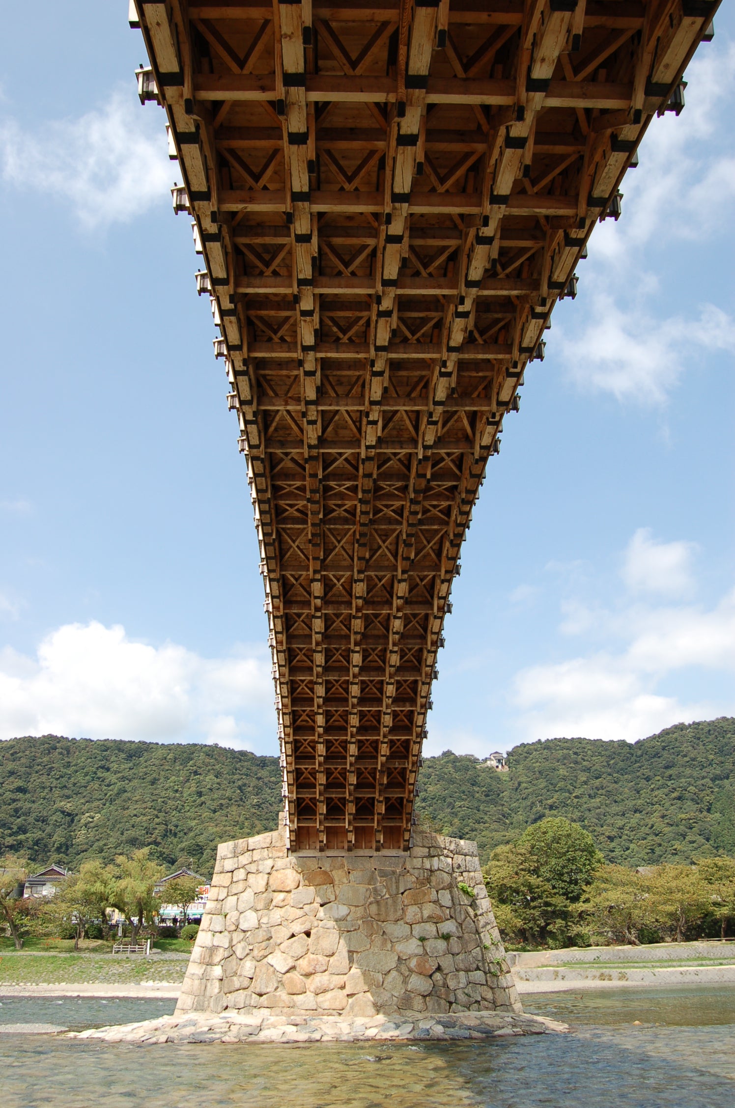極上品！名品！山口岩国焼 錦帯橋 壺