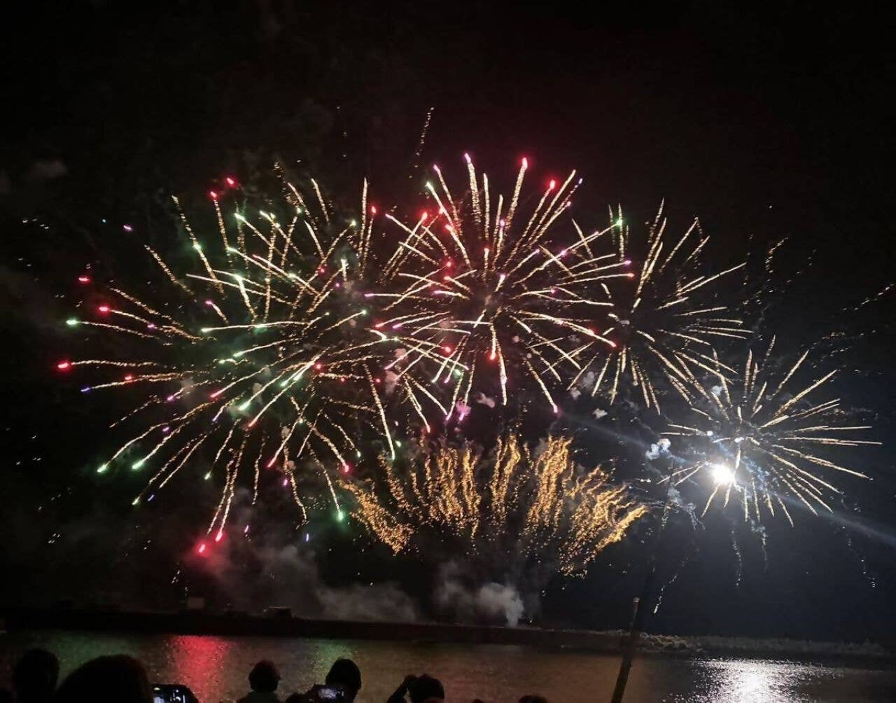 Viewing fireworks