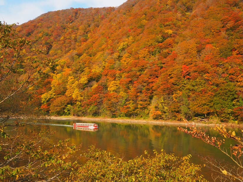 最上峡の紅葉
